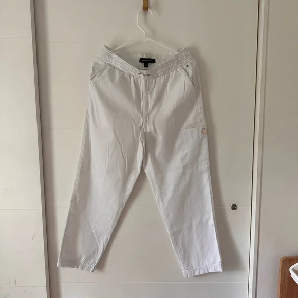 Tommy Hilfiger White Cargo Trousers - Picture 3 of 6